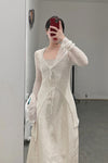 SWAYING/KNIT Washi Feather Cardigan SW22SST48 White PS46